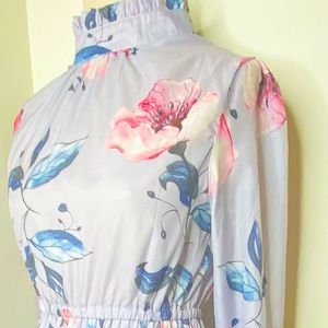 New Vintage Inspired Pleated Floral Dress